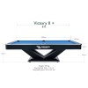 Billardtisch, Pool, Rasson Victory II Plus, 8 ft., schwarz, Ausstellungsstück Billardtisch, Pool, Rasson Victory II Plus, 8 ft., schwarz, Ausstellungsstück