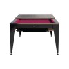 Billardtisch / Esstisch, Pool, Vancouver III, 7 ft. (Fuß), schwarz/braun, rotes Tuch Billardtisch / Esstisch, Pool, Vancouver III, 7 ft. (Fuß), schwarz/braun, rotes Tuch