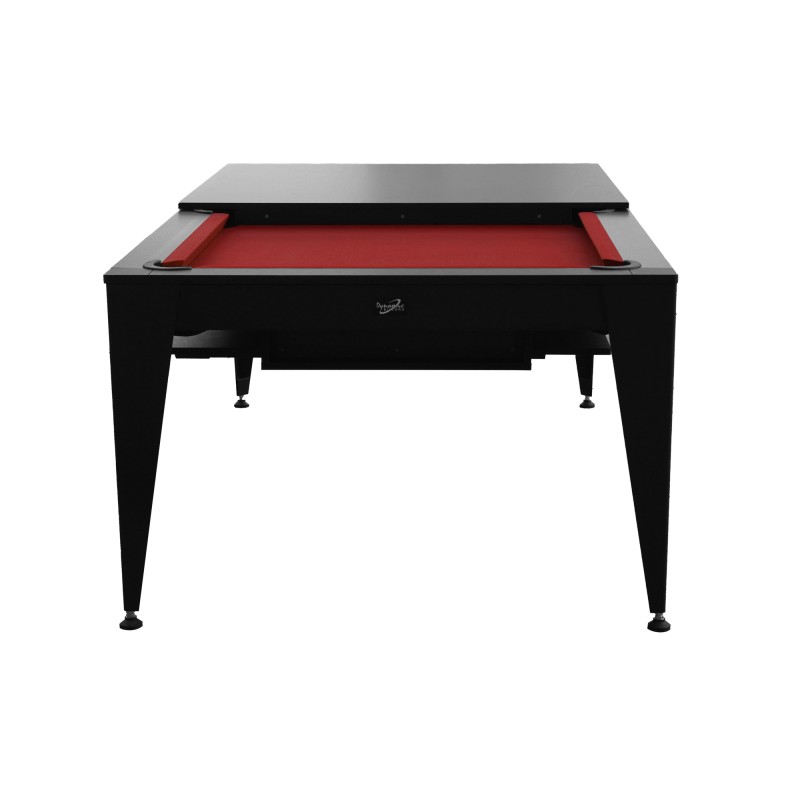 Billardtisch / Esstisch, Pool, Vancouver III, 7 ft. (Fuß), schwarz/schwarz, burgundy Tuch Billardtisch / Esstisch, Pool, Vancouver III, 7 ft. (Fuß), schwarz/schwarz, burgundy Tuch