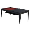 Billardtisch / Esstisch, Pool, Vancouver III, 7 ft. (Fuß), schwarz/schwarz, burgundy Tuch