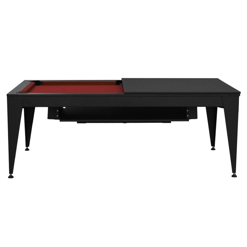 Billardtisch / Esstisch, Pool, Vancouver III, 7 ft. (Fuß), schwarz/schwarz, burgundy Tuch Billardtisch / Esstisch, Pool, Vancouver III, 7 ft. (Fuß), schwarz/schwarz, burgundy Tuch
