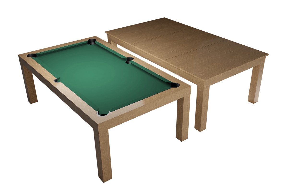 Billardtisch / Esstisch, Pool, Mozart, 7 ft. (Fuß), eiche