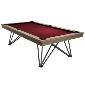Billardtisch / Esstisch, Pool, Rasson Dauphine, gebeizte Eiche