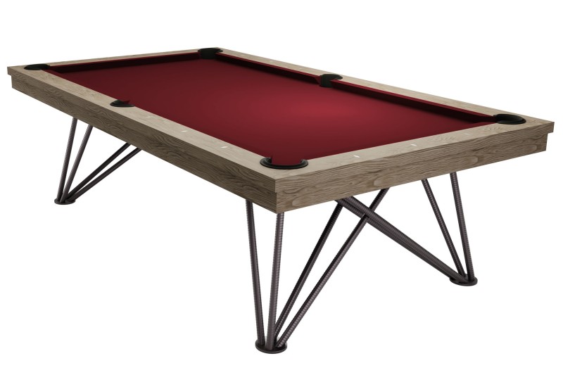 Billardtisch / Esstisch, Pool, Rasson Dauphine, gebeizte Eiche