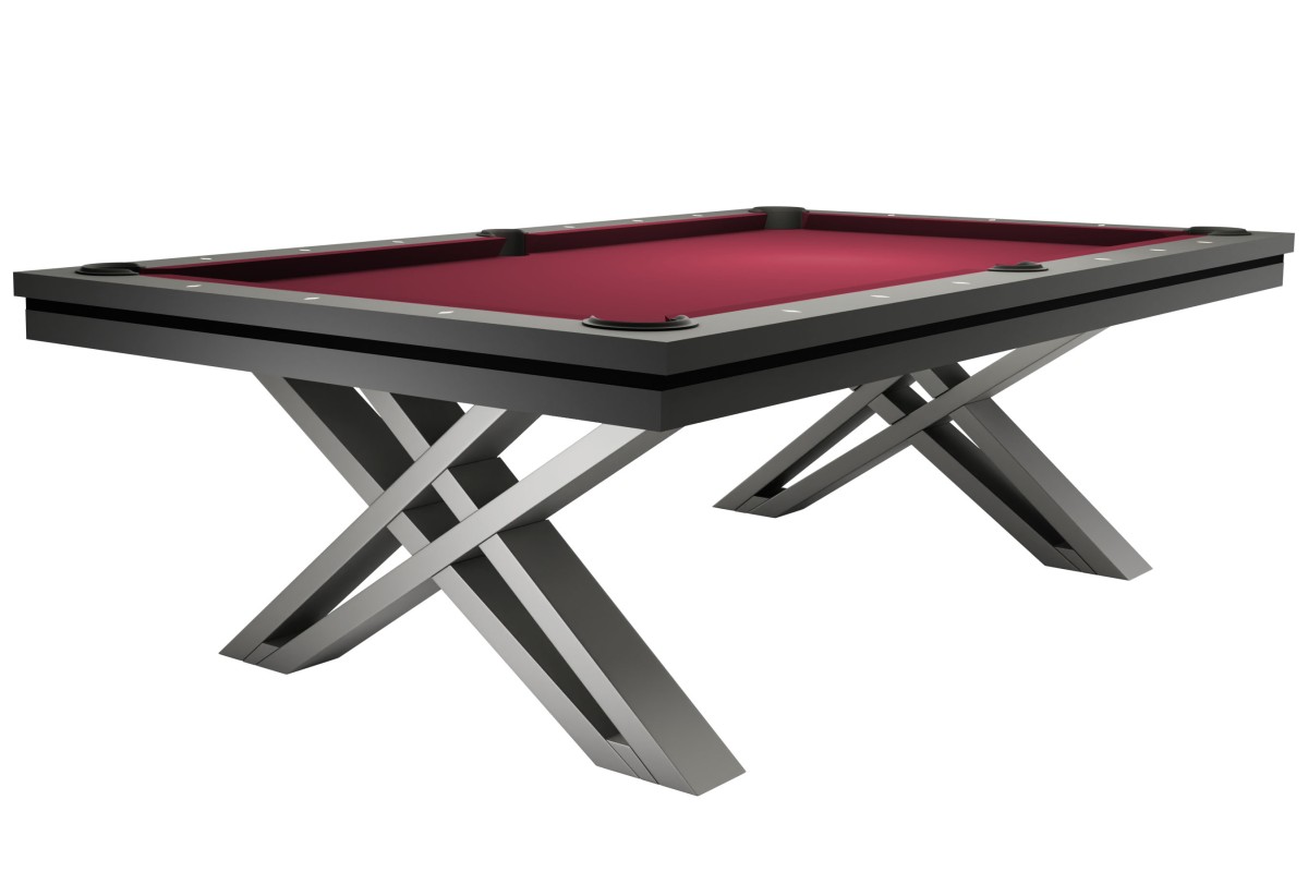 Billardtisch / Esstisch, Pool, Rasson Pierce, 8 ft. (Fuß), dunkelgrau