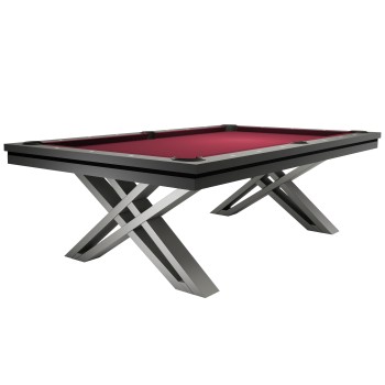 Billardtisch / Esstisch, Pool, Rasson Pierce, 8 ft. (Fuß), dunkelgrau