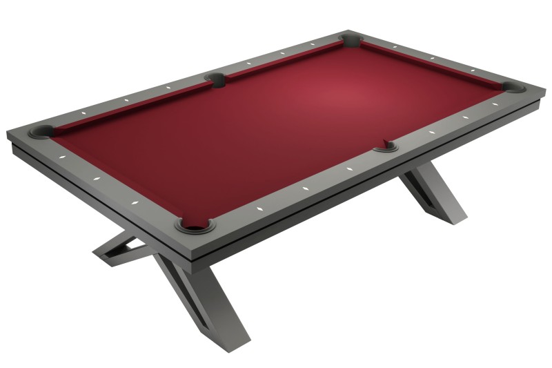 Billardtisch / Esstisch, Pool, Rasson Pierce, 8 ft. (Fuß), dunkelgrau