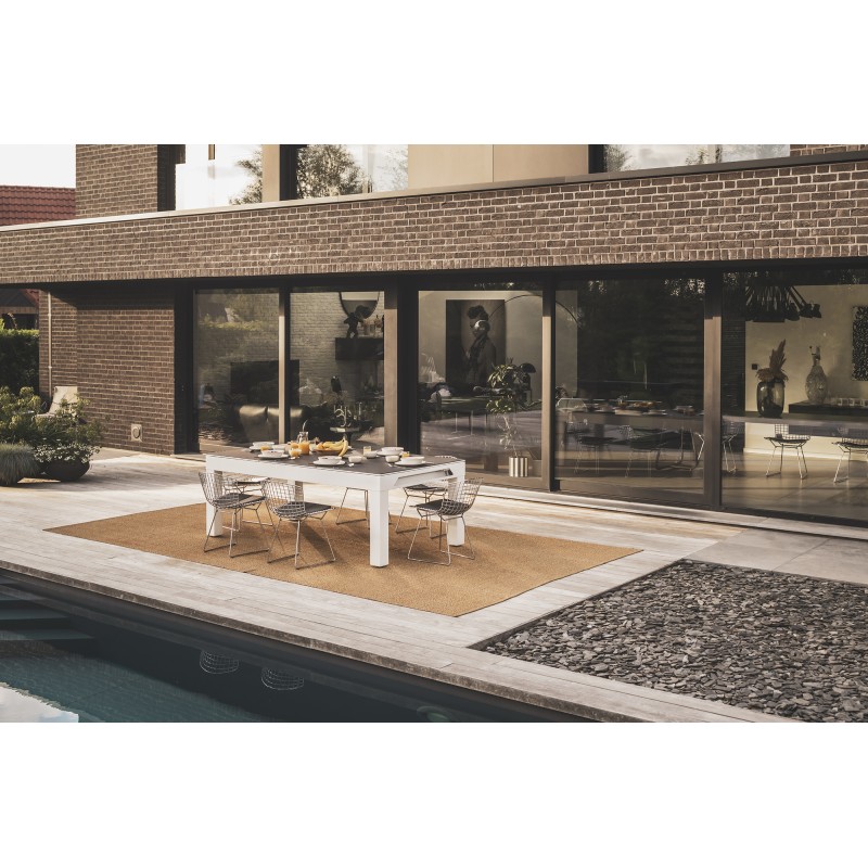 Billardtisch, Pool, Cornilleau Classic Outdoor, 7 ft. (Fuß), weiß-grau