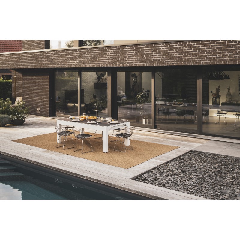 Billardtisch, Pool, Cornilleau Classic Outdoor, 7 ft. (Fuß), weiß-grau