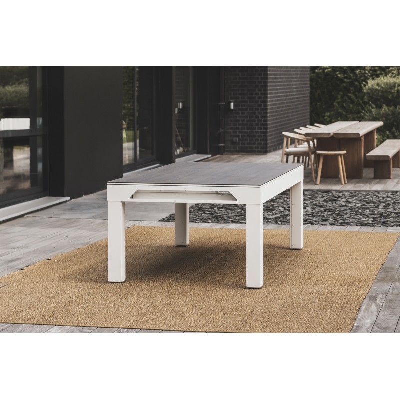 Billardtisch, Pool, Cornilleau Classic Outdoor, 7 ft. (Fuß), weiß-grau