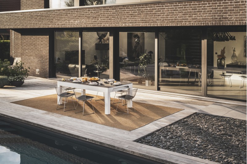 Billardtisch, Pool, Cornilleau Classic Outdoor, 7 ft. (Fuß), weiß-grau