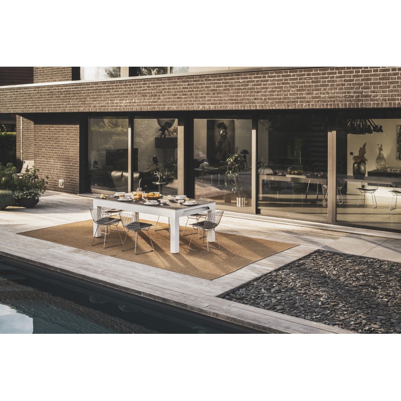 Billardtisch, Pool, Cornilleau Classic Outdoor, 7 ft. (Fuß), weiß-grau