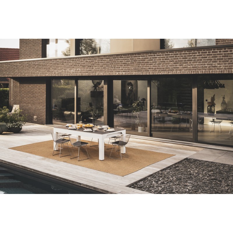 Billardtisch, Pool, Cornilleau Classic Outdoor, 7 ft. (Fuß), weiß-grau