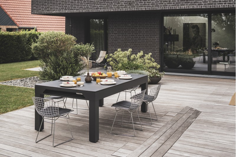 Billardtisch, Pool, Cornilleau Classic Outdoor, 7 ft. (Fuß), schwarz-grau