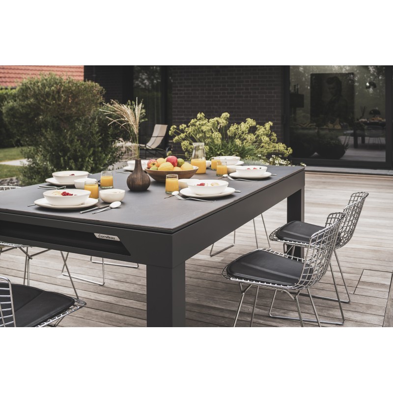 Billardtisch, Pool, Cornilleau Classic Outdoor, 7 ft. (Fuß), schwarz-grau