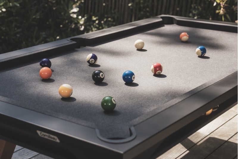 Billardtisch, Pool, Cornilleau Origin Outdoor, 7 ft. (Fuß), schwarz
