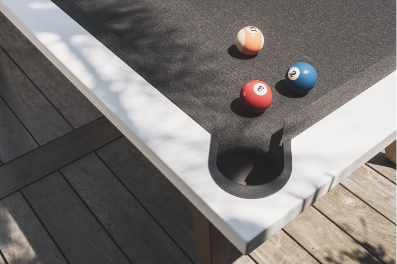 Billardtisch, Pool, Cornilleau Origin Outdoor, 7 ft. (Fuß), weiß
