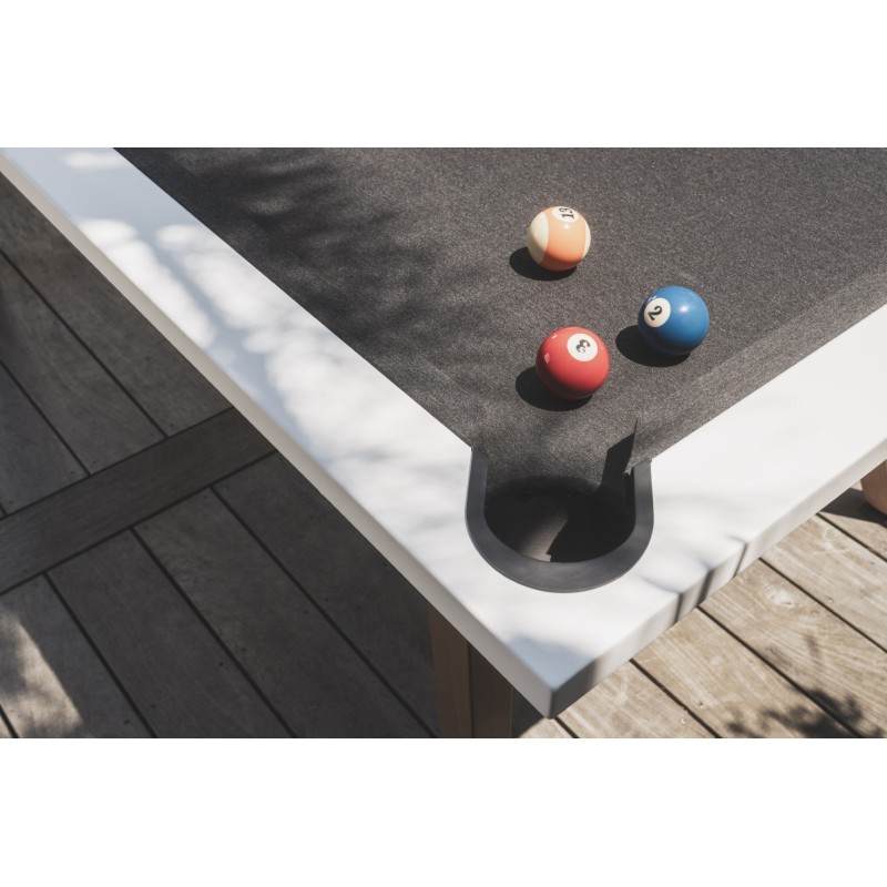 Billardtisch, Pool, Cornilleau Origin Outdoor, 7 ft. (Fuß), weiß