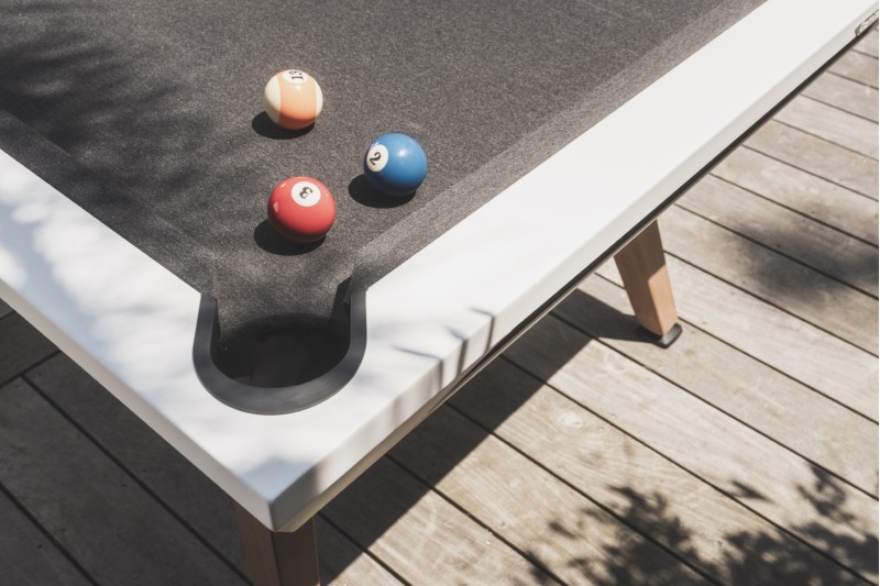 Billardtisch, Pool, Cornilleau Origin Outdoor, 7 ft. (Fuß), weiß
