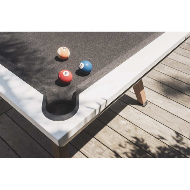 Billardtisch, Pool, Cornilleau Origin Outdoor, 7 ft. (Fuß), weiß