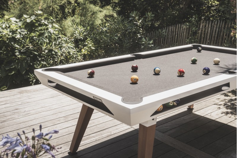 Billardtisch, Pool, Cornilleau Origin Outdoor, 7 ft. (Fuß), weiß