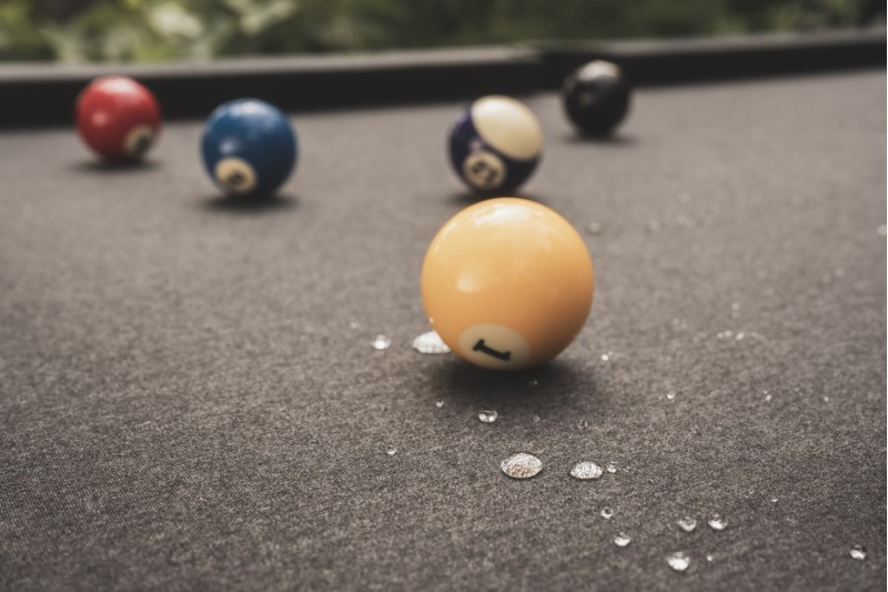 Billardtisch, Pool, Cornilleau Origin Outdoor, 7 ft. (Fuß), schwarz