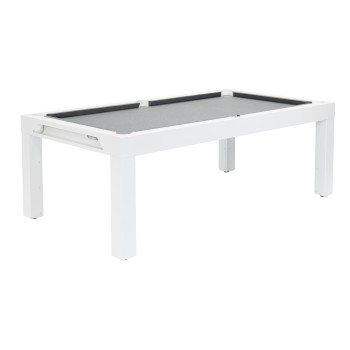 Billardtisch, Pool, Cornilleau Classic Outdoor, 7 ft. (Fuß), weiß-grau
