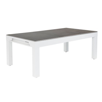 Billardtisch, Pool, Cornilleau Classic Outdoor, 7 ft. (Fuß), weiß-grau