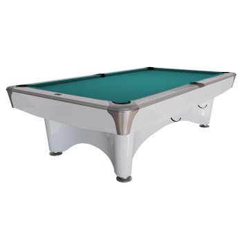 Billardtisch, Pool, Dynamic IV, 9 ft. (Fuß), glänzend-weiß