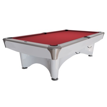 Billardtisch, Pool, Dynamic IV, 9 ft. (Fuß), glänzend-weiß