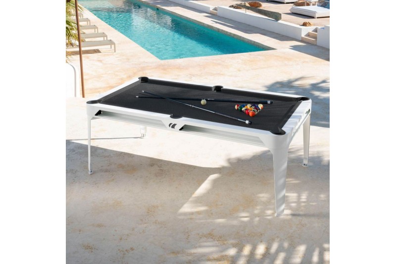 Billardtisch, Pool, Cornilleau Hyphen Outdoor, 7 ft. (Fuß), weiß