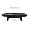 Billardtisch, Pool, Competition II, schwarz matt