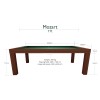Billardtisch / Esstisch, Pool, Mozart, 7 ft. (Fuß), mahagoni Billardtisch / Esstisch, Pool, Mozart, 7 ft. (Fuß), mahagoni