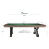 Billardtisch / Esstisch, Pool, Rasson Pierce, 8 ft. (Fuß), walnuss