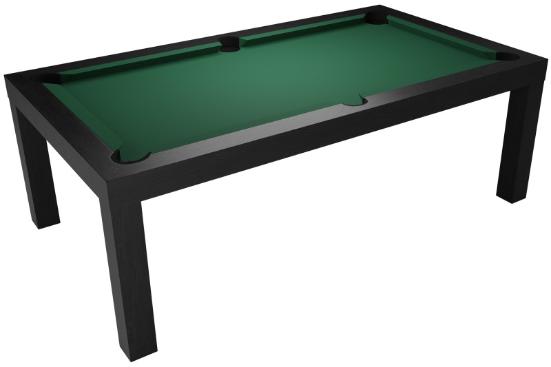 Billardtisch / Esstisch, Pool, Diner, 7 ft. (Fuß), matt-schwarz