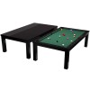 Billardtisch / Esstisch, Pool, Rasson Penelope II, inkl. Abdeckplatte, schwarz-glänzend