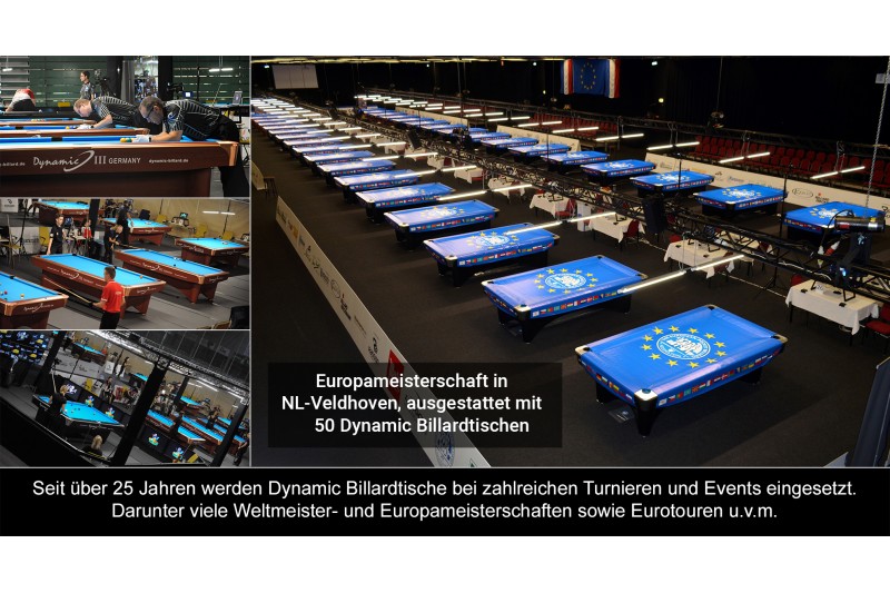 Billardtisch, Pool, Dynamic IV, modern-braun