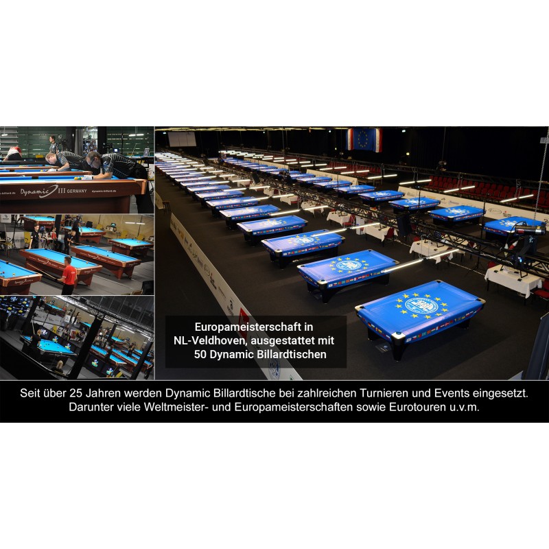 Billardtisch, Pool, Dynamic IV, glänzend schwarz