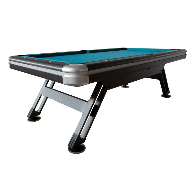 Billardtisch, Pool, Sydney II, 7 ft. (Fuß), schwarz-silber