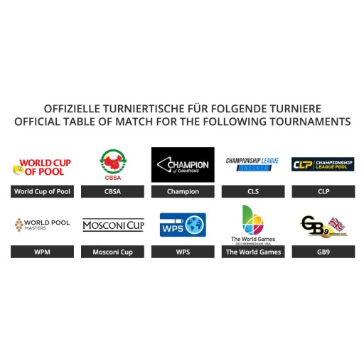 Billardtisch, Pool, Rasson Ox, 9 ft. (Fuß), schwarz