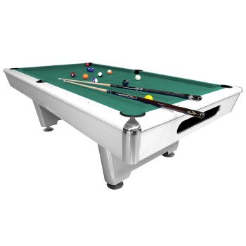 Billardtisch, Pool, Triumph, matt-weiß