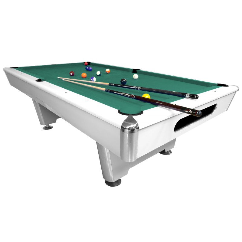 Billardtisch, Pool, Triumph, matt-weiß