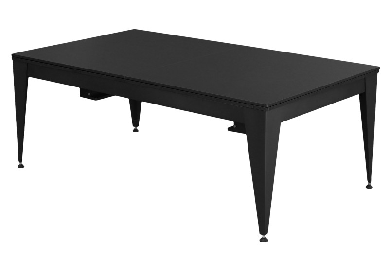 Billardtisch / Esstisch, Pool, Vancouver III, 7 ft. (Fuß), schwarz/schwarz, burgundy Tuch