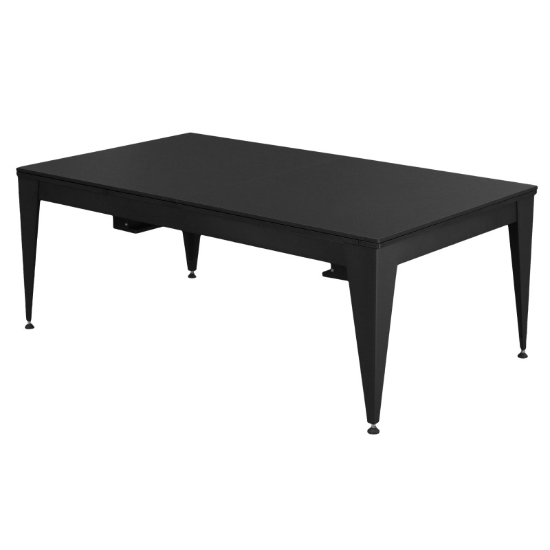 Billardtisch / Esstisch, Pool, Vancouver III, 7 ft. (Fuß), schwarz/schwarz, blaues Tuch Billardtisch / Esstisch, Pool, Vancouver III, 7 ft. (Fuß), schwarz/schwarz, blaues Tuch