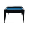 Billardtisch / Esstisch, Pool, Vancouver III, 7 ft. (Fuß), schwarz/schwarz, blaues Tuch Billardtisch / Esstisch, Pool, Vancouver III, 7 ft. (Fuß), schwarz/schwarz, blaues Tuch