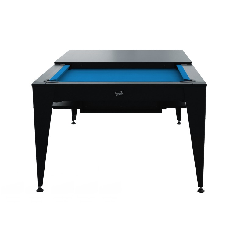 Billardtisch / Esstisch, Pool, Vancouver III, 7 ft. (Fuß), schwarz/schwarz, blaues Tuch Billardtisch / Esstisch, Pool, Vancouver III, 7 ft. (Fuß), schwarz/schwarz, blaues Tuch