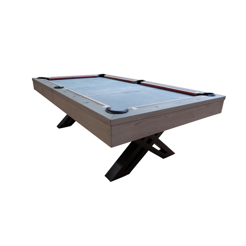 Billardtisch, Pool, Xcon, 8 ft. (Fuß), graue Eiche, Ausstellungsstück Billardtisch, Pool, Xcon, 8 ft. (Fuß), graue Eiche, Ausstellungsstück