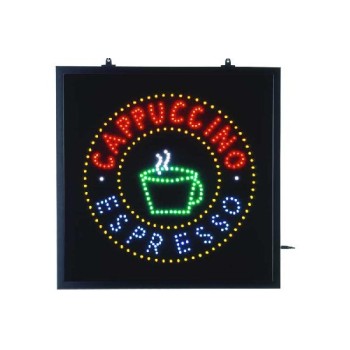 LED-Schild, Cappuccino Espresso