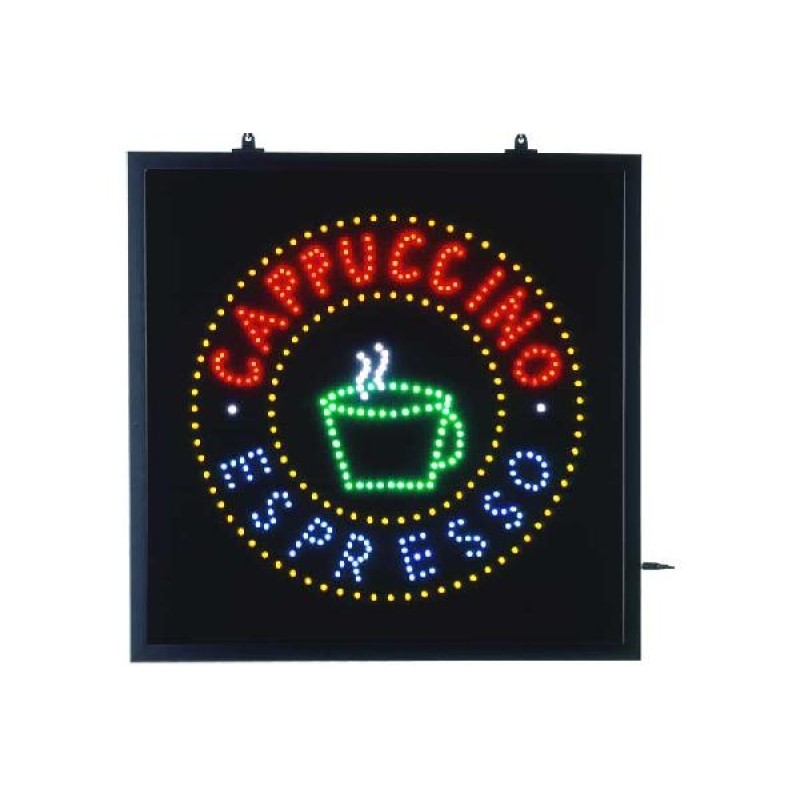 LED-Schild, Cappuccino Espresso